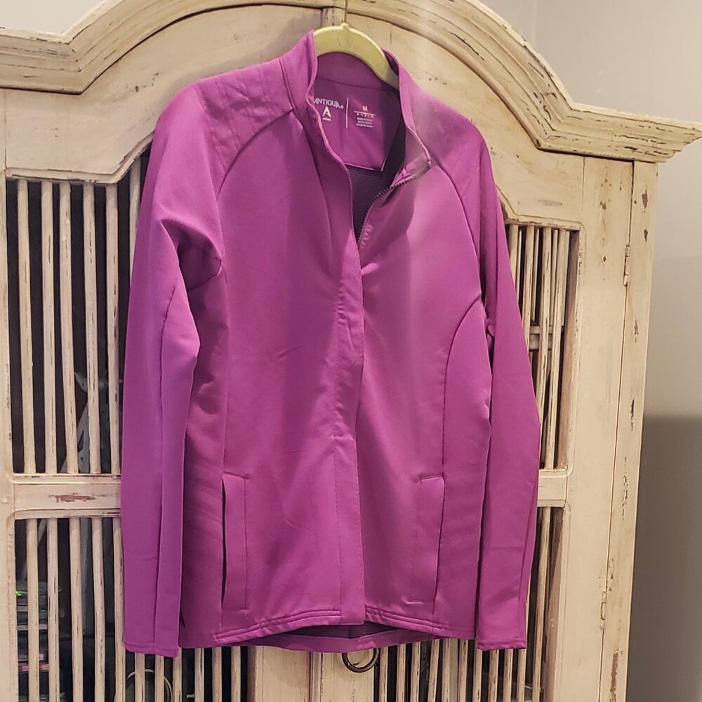 Antigua Long Sleeve Zipper Lightweight Jacket - Picture 1 of 9